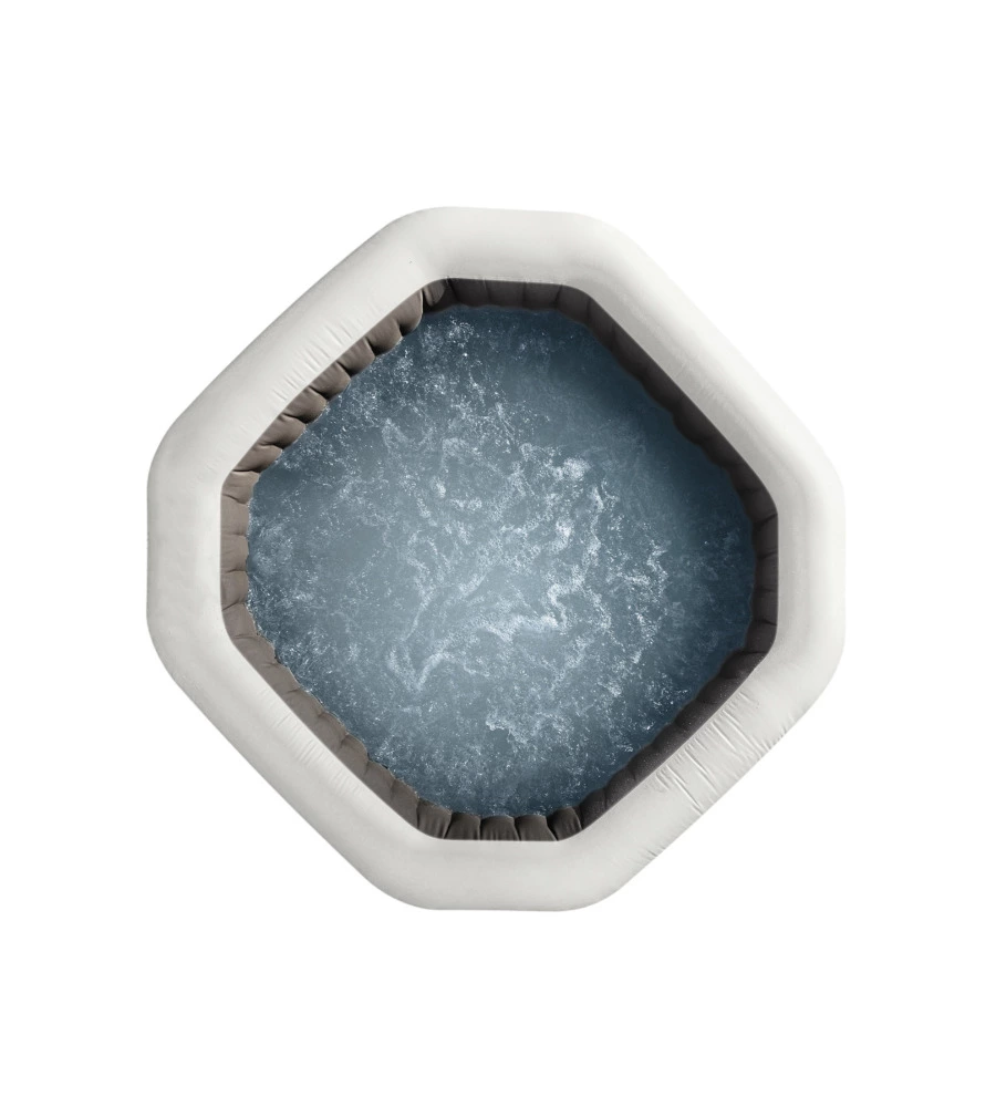 Piscina idromassaggio gonfiabile ottagonale intex "pure spa bubble e jet massage deluxe" - cod. 28462ex